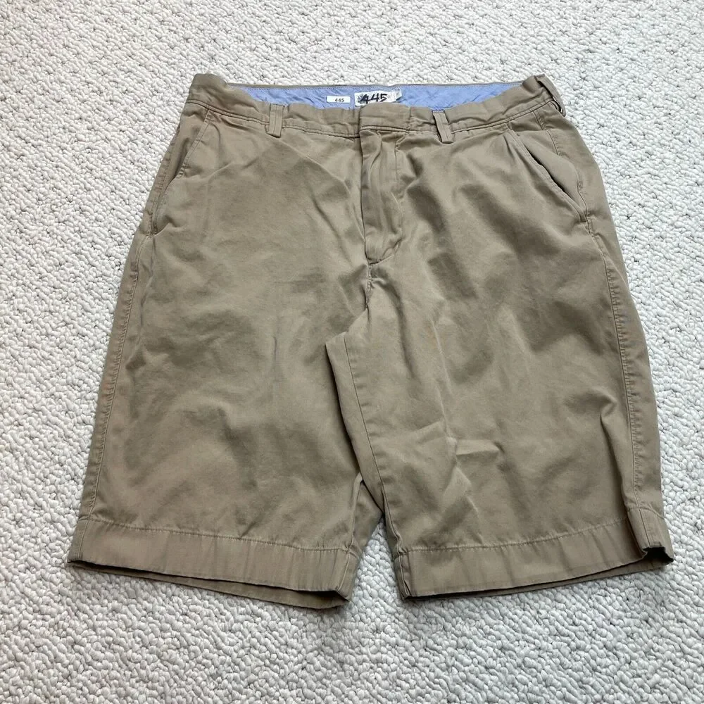 J.Crew 445 Shorts Mens 32 Cotton Beige Chino Straight Solid 10